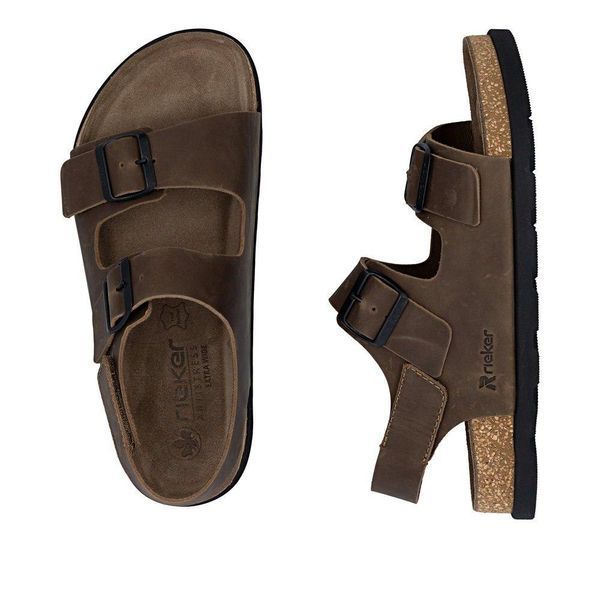 Сандалии мужские Rieker Кожа SM-10024 47 коричневый 21152-25 SM-10024_47 фото - купить в Lenuar