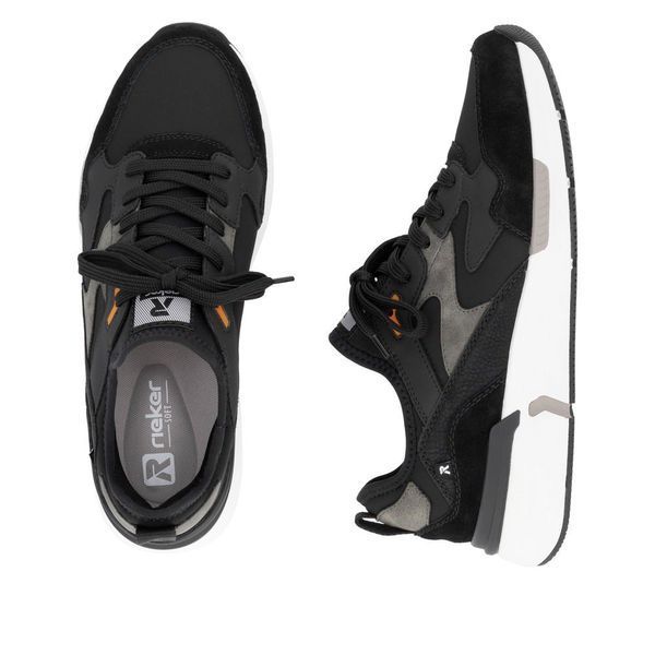 Кроссовки мужские Rieker Sport кожа и текстиль SM-9025 45 черный U1403-00 SM-9025_45 фото - купить в Lenuar