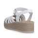 Босоножки женские Rieker Кожа SW-10130 белый V4558-80 SW-10130 фото 3  | Lenuar